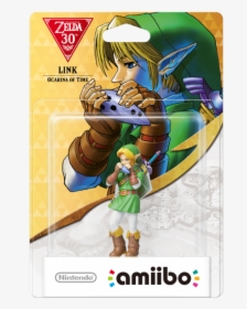 Amiibo Link Ocarina   Srcset Data - Ocarina Of Time Link Amiibo, HD Png Download, Transparent PNG